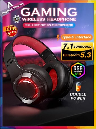 Gaming Wireless Headphone Bluetooth Bass Stereo Headphones Wireless Headset